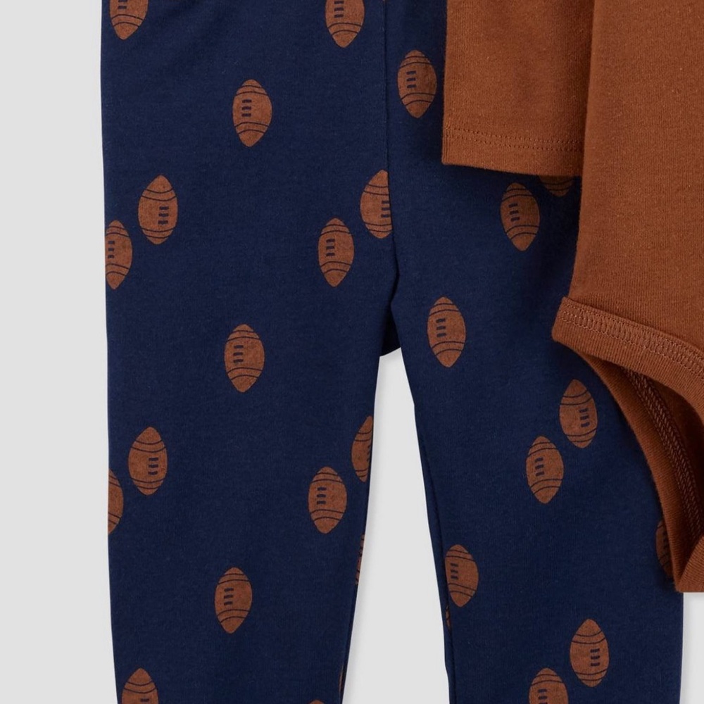 NWT 3M boy girl carters thanksgiving touchdowns & Turkey outfit football layette - Picture 4 of 5